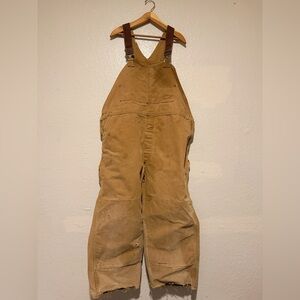 Vintage 60’s Carhartt Super Distressed Bib Overalls